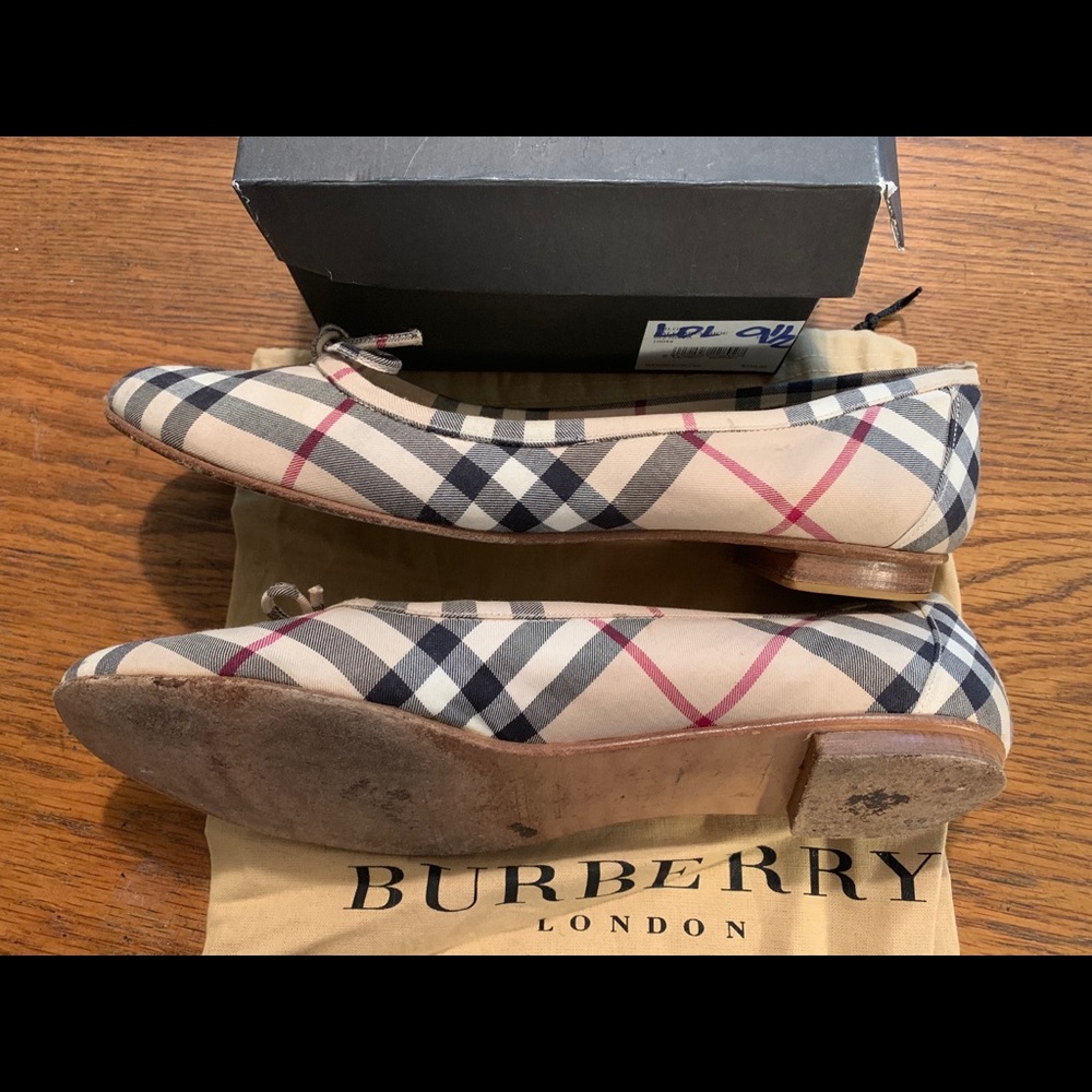 Burberry plaid ballet flats size 9.5 - Picture 4 of 4